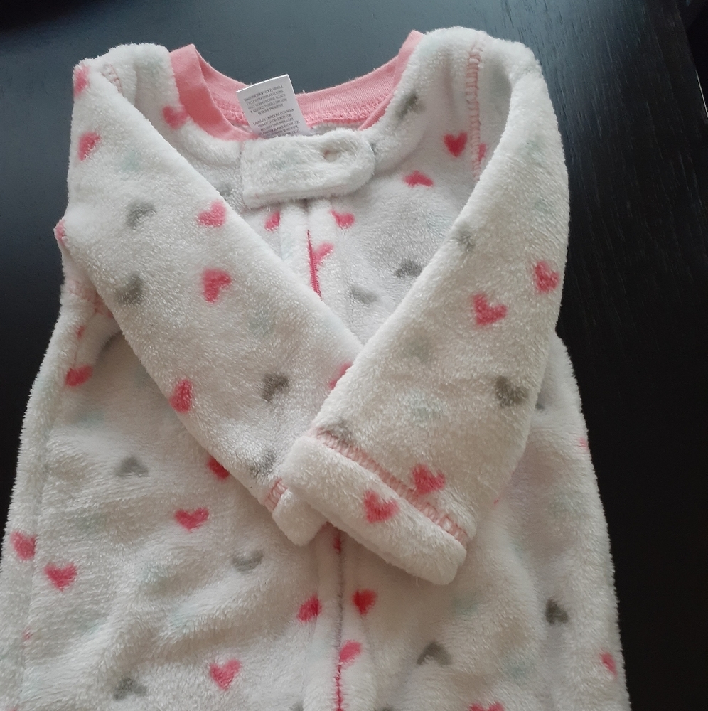 Fuzzy footie onesie